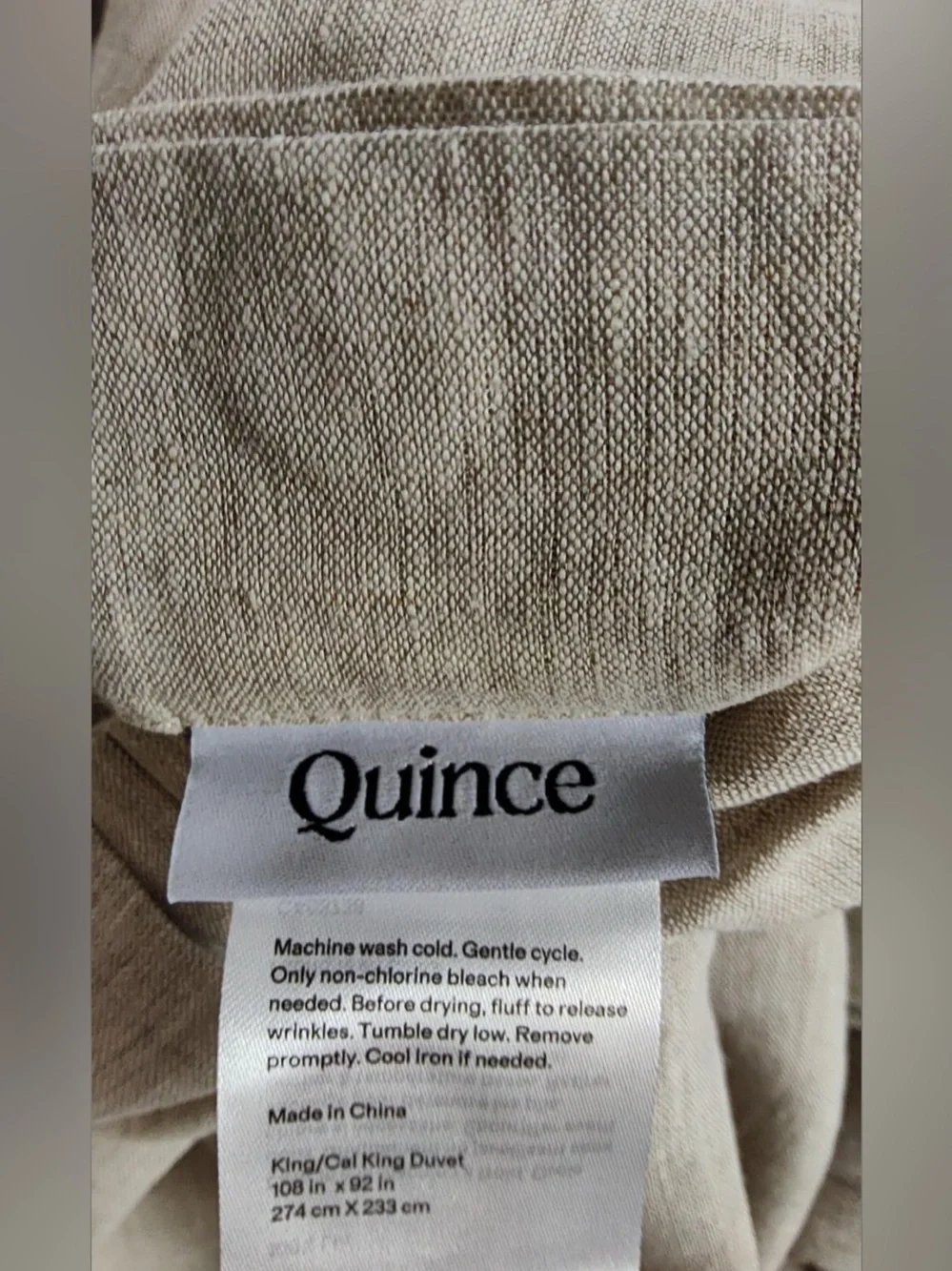 European Linen Chambray Duvet Cover